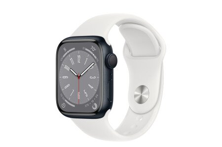 Buy Apple Watch Series 8 - 41mm Midnight Aluminum Case with White 