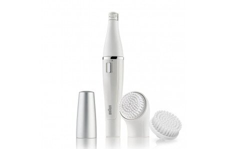 Braun Face 810 Facial Epilator & Cleansing Brush with Micro-Oscillations  (White)