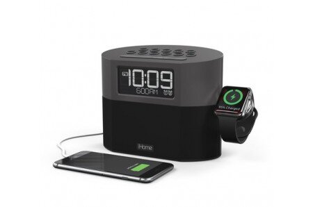 ihome iwbt400 bluetooth clock radio usb charging apple watch charger tejar