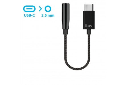 Headphone jack adapter,USB Type-C Adapter/USB C To Stereo 3.5mm iLuv