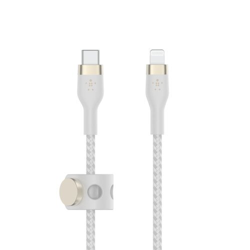 Belkin BOOST CHARGE PRO Flex USB-C Cable with Lightning Connector - White - 3 Meter