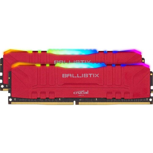 Crucial Ballistix RGB 16GB Kit (2 x 8GB) DDR4-3600 Desktop Gaming Memory - Red
