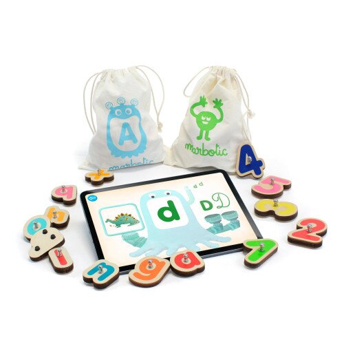 Marbotic Sensory Kit Wooden Letters and Numbers