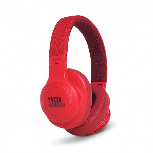 JBL E55BT Wireless Over-Ear Headphones - Red