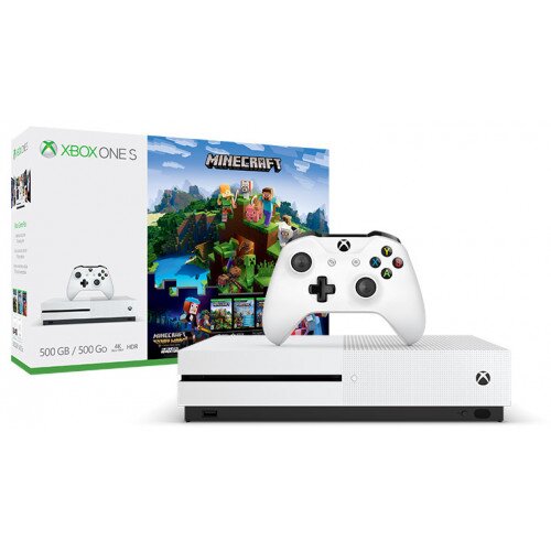 Best Buy: Microsoft Xbox One S 500GB Minecraft Complete Adventure Console  Bundle White ZQ9-00288