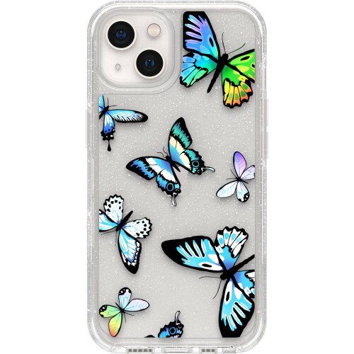 OtterBox Symmetry Series Clear Case for iPhone 13 - Y2K Butterfly