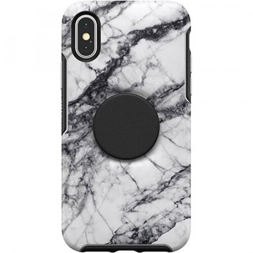 OtterBox + Pop Symmetry Series for iPhone X/Xs - White Marble