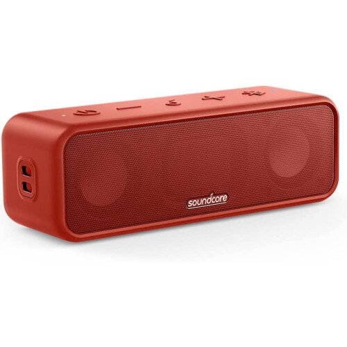 Soundcore 3 Waterproof Bluetooth Speaker - Red