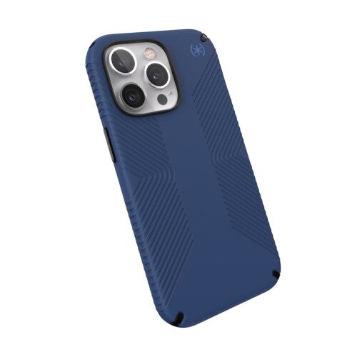 Speck Presidio2 Grip Compatible With Magsafe Iphone 13 Pro Case - Coastal Blue/Black/Storm Blue