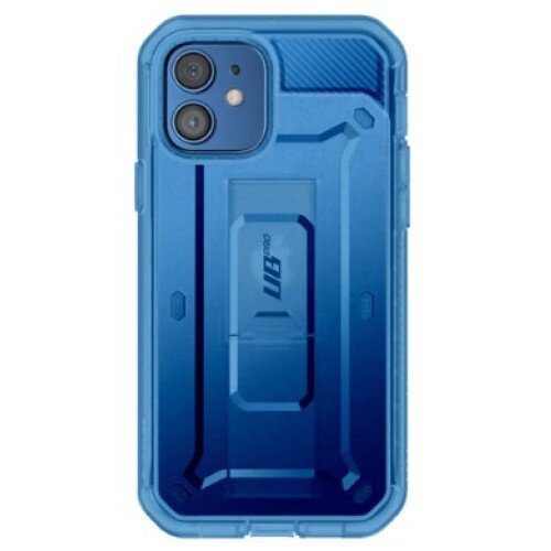SUPCASE iPhone 12 6.1 inch Unicorn Beetle Pro Rugged Case - Clear Blue