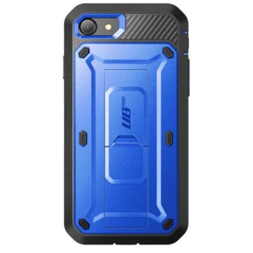 SUPCASE iPhone SE Unicorn Beetle Pro Full-Body Case with Kickstand - Dark Blue