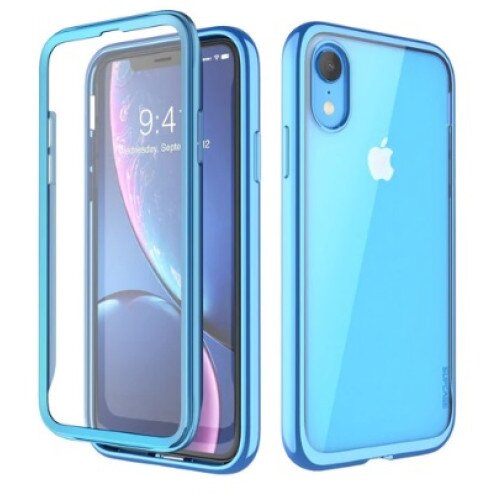 SUPCASE iPhone XR Unicorn Beetle Electro Clear Case - Blue