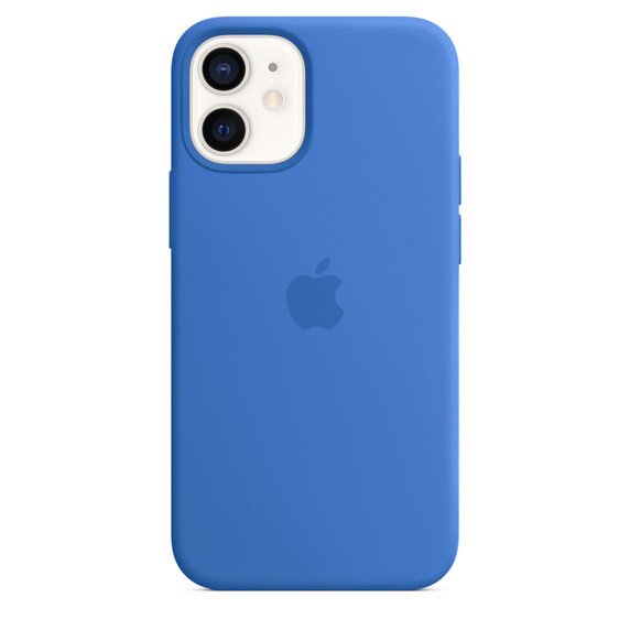 Buy Apple iPhone 12 Mini Silicone Case with MagSafe - Capri Blue