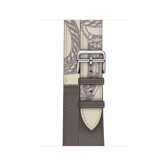 Hermès Double Tour Apple Watch Series 6 with Etain Swift Leather