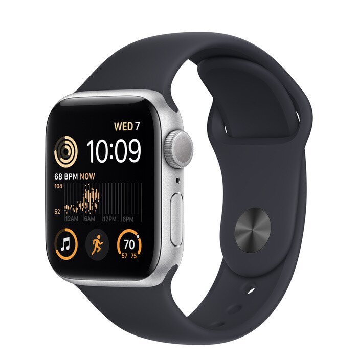 Buy Apple Watch SE (2nd Gen) Silver Aluminum Case with Sport Band 