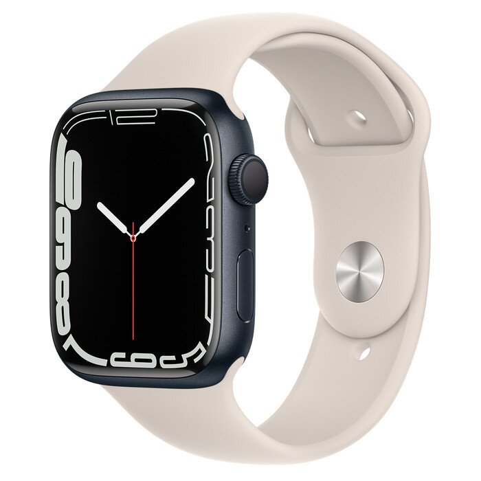 Apple+Watch+Series+7+45mm+Aluminum+Case+with+Sport+Band+-+