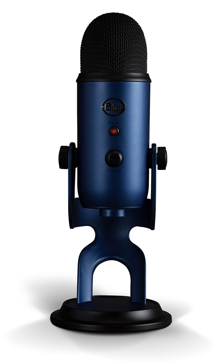 Logitech G Blue Yeti Premium Multi-Pattern USB Microphone with Blue VO!CE -  Midnight Blue