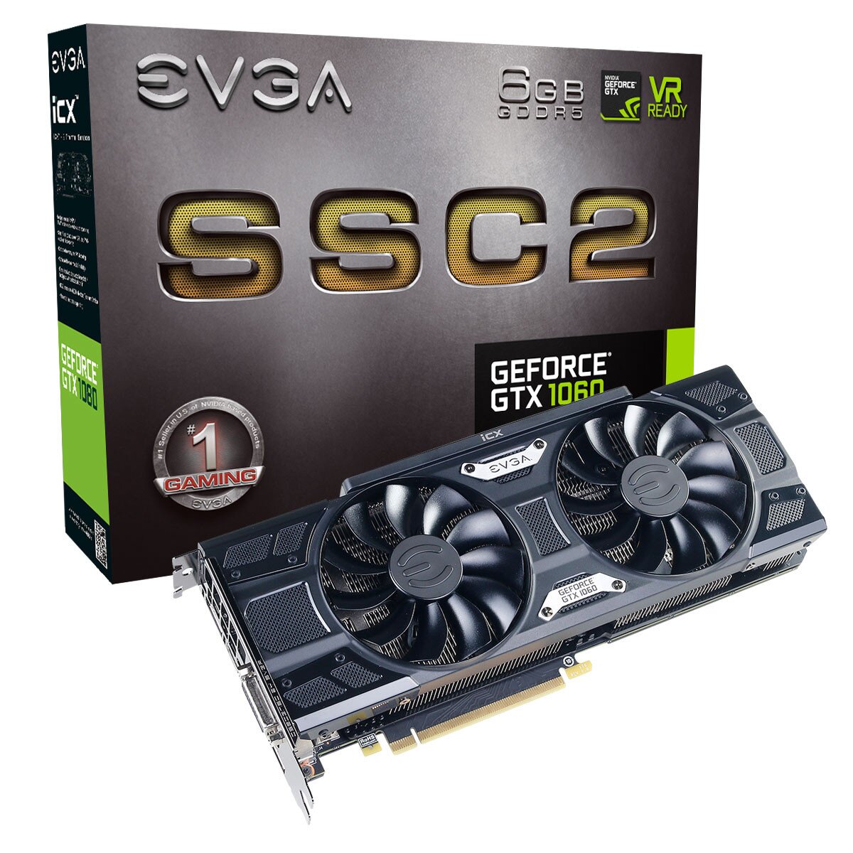 Buy EVGA GeForce GTX 1060 SSC2 Gaming, 6GB GDDR5, iCX - 9 Thermal ...