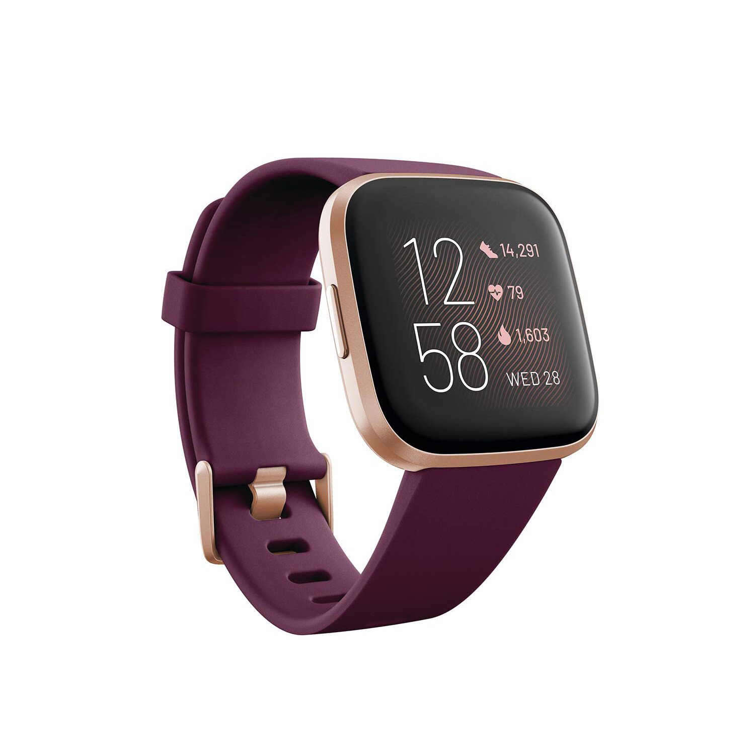 Fitbit Versa 2 - copper rose - smart watch with band - petal - FB507RGPK -  Smartwatches 