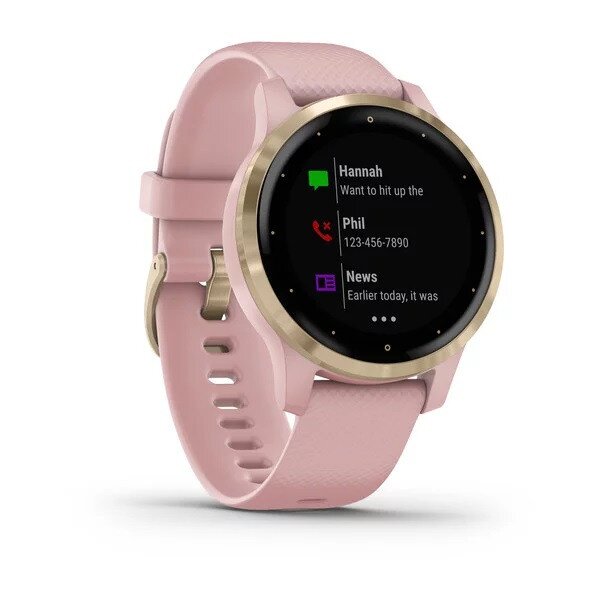 Best Buy: Garmin vívoactive 4S GPS Smartwatch 40mm Fiber-Reinforced Polymer  Rose Gold/White 010-02172-21