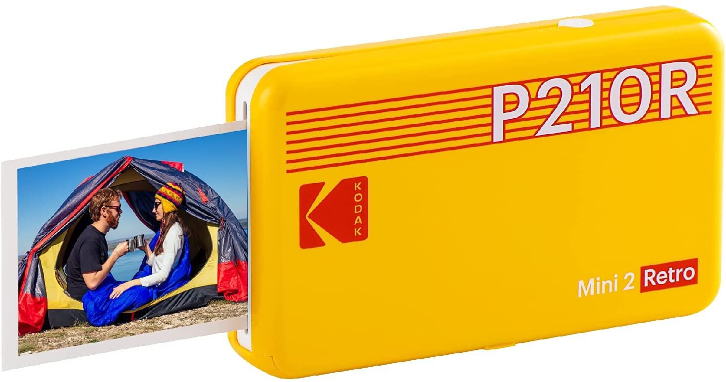 Kodak Mini 2 Retro Instant Photo Printer Yellow P210RY 