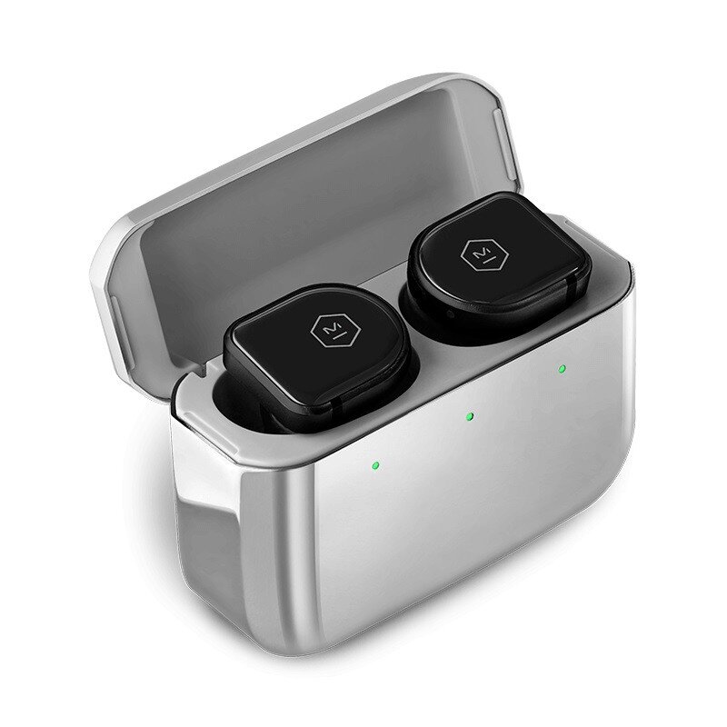 Master & Dynamic MW08 Active Noise-Cancelling True Wireless Earphones -  Black Ceramic / Stainless Steel Case