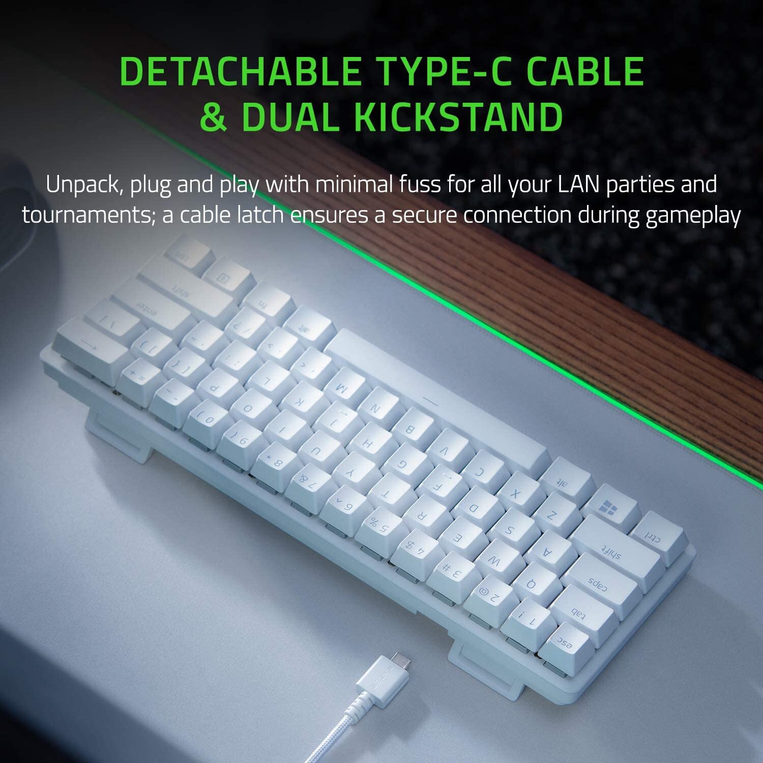 Razer Huntsman Mini 60% Optical Gaming Keyboard Mercury - Linear