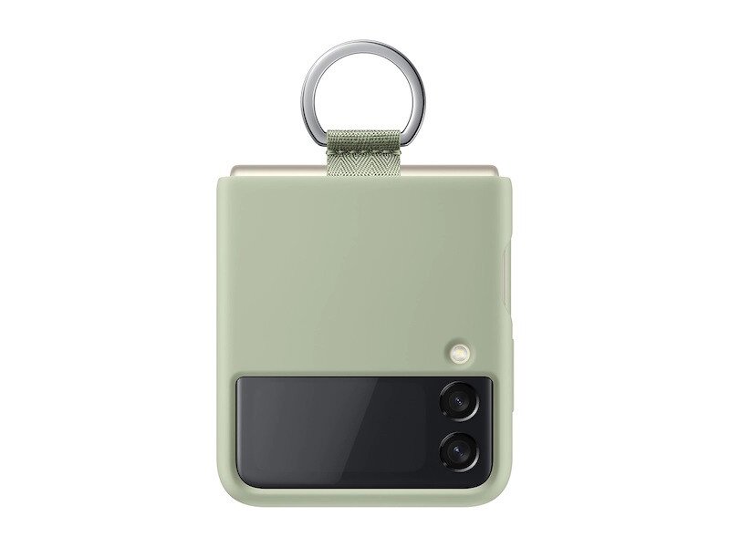 Buy Samsung Galaxy Z Flip 3 5G Silicone Cover with Ring - Olive online  Worldwide 