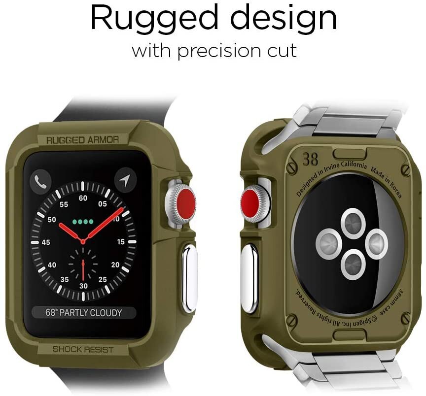 UAG Compatible with Apple Watch Case 49mm iWatch Series Ultra 2/Ultra,  Scout Black Rugged Military Grade Protective Bumper Case by URBAN ARMOR  GEAR - Walmart.com